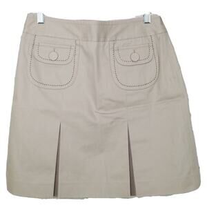 Ann Taylor Tan Mini Skirt